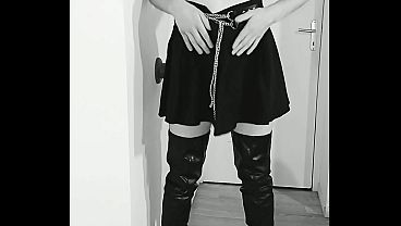 Image I destroy my ass with a giant dildo on the wall