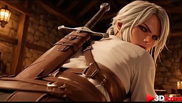 Image Ciri couldn't handle the order, so to make up for the loss, the local mayor had sex with her right there at the hotel [AI]