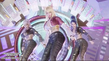 Image [MMD] KARD - GUNSHOT - Ahri, Kaisa & Evelynn Sexy Kpop Dance League of Legends Hentai Uncensored 4K 60FPS