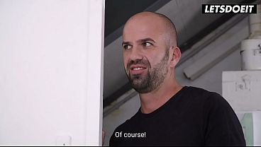 Image Curvy Latina MILF in Black Lingerie Sucks Off Her New Roommate on Moving Day