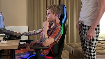 Image Big Dick Interrupts Gamer Twink and Fills His Tight Ass With Cum