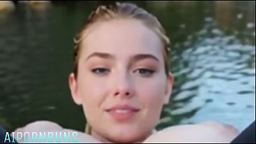 Image {AI GENERATED} Blonde bimbo took her to a vacation we ended fucking, anal, big dick, big ass, big tits, UK, Switzerland, USA, huge cock, sandals