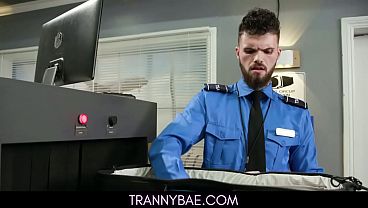 Image Beautiful Tranny Stewardess Ass Drilled Before The Flight