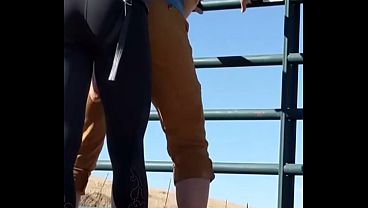 Image HOT OUTDOOR PEGGING AT FARM. WIFE DEFINITELY KNOWS HOW TO USE STRAPON