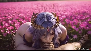 Image Cyrene from Honkai really loves to be submissive_ as a sex slave, she's one of the best at giving blowjobs[AI]