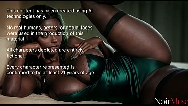 Image This tall black model in latex thigh-high boots begged me to rip her tight pussy with powerful thrusts [AI]