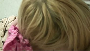 Image Cute blonde stepdaughter banged in the toilet