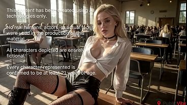 Image The new English teacher had just arrived for class when I fucked her uncontrollably in front of the whole class! She begged me not to stop![AI]