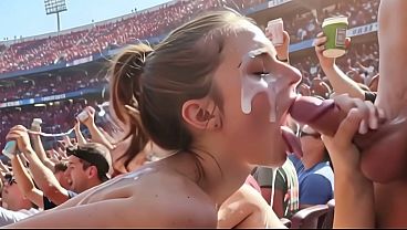 Image World Cum with free use Latina as a trophy - AI Interactive Video