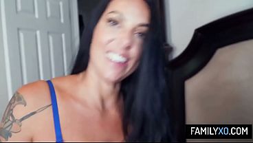 Image Tattooed stepmom Lilith Morningstar helps her stepson to focus well by sucking his cock