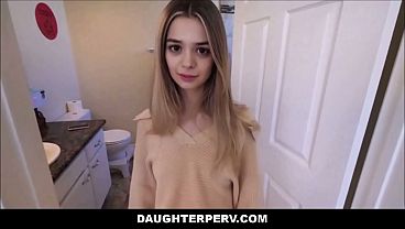 Image Cute Blonde Tiny Teen Step Daughter Seduced Her Big Dick Step Dad Because She Wanted To Go Out POV