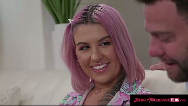 Image ZERO TOLERANCE FILMS - Inked Luna Legend Babysitter Thonged Ass Fucked by Couple Threesome