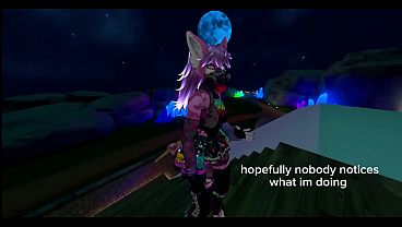 Image Furry girl masturbate and cum in public vrchat instance