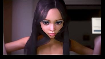 Image 3D HQ 2 chicks POV sex Breast Expansion Big tits wSound added
