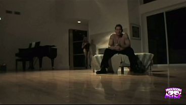 Image A blonde with a big bust drives her man crazy and gets a good screw.