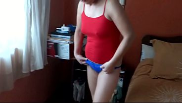 Image The best masturbation I've ever seen my stepmother give herself, she moans begging for cock