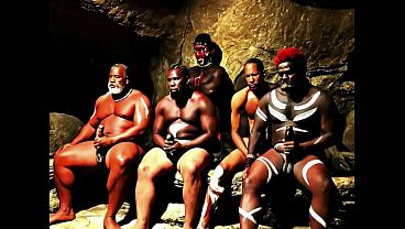 Image Tribal Initiation. 18 yo AI Teens Go Wild