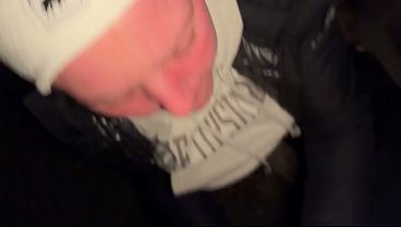 Image Caught Fucking Outdoors and Cumming on Hairy Pussy Wife