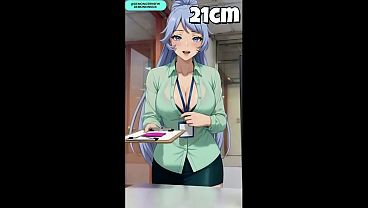 Image Nejire-chan with her new boss at office (SPANGLISH TEASER) &bull_ AI generated