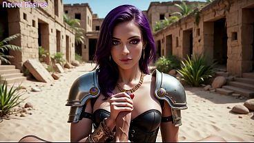 Image Purple Sorceress Casts a Fuck Spell With Her Magic and Dripping Pussy (AI Video)