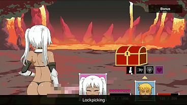 Image Hentai game Handyman 2 fantasy . Cute white haired lady having sex