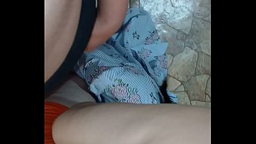 Image Our risky threesome in a public toilet