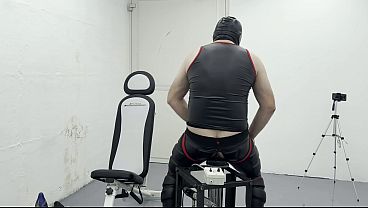 Image Masked Gimp 48cm mr Ed Dildo Anal Fucking Machine Huge 8.9cm Plug & Post Attempt