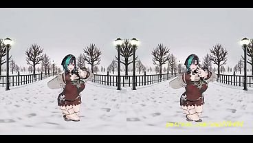 Image VR180 mmd Chihaya Dance 3d hololive Hentai